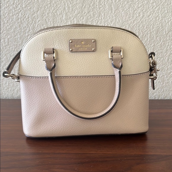 Kate Spade Cream and Tan Leather Satchel - Picture 1 of 4